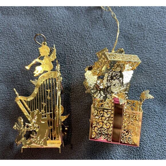 Danbury Mint Gold Ornaments Set of 12, preowned - Picture 5 of 9